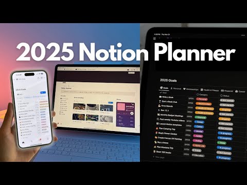 Organize Your Life in Notion 🖥️ 2025 Notion Planner Tour