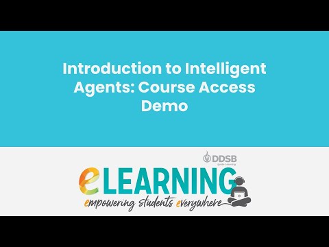 Intro to Intelligent Agents in D2L Brightspace: Course Access Demo