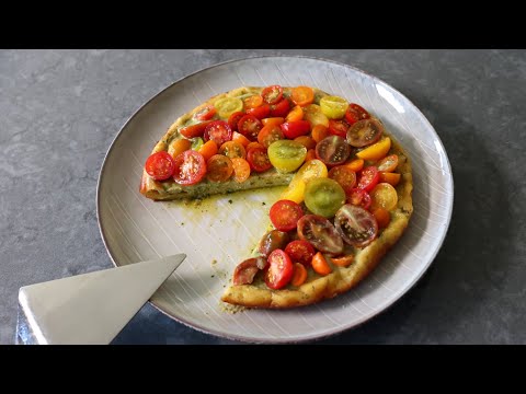 Crustless Tomato & Ricotta Cheese Tart - Food Wishes