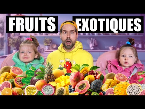 JE MANGE DES FRUITS EXOTIQUES AVEC MES BÉBÉS POUR LA PREMIÈRE FOIS !