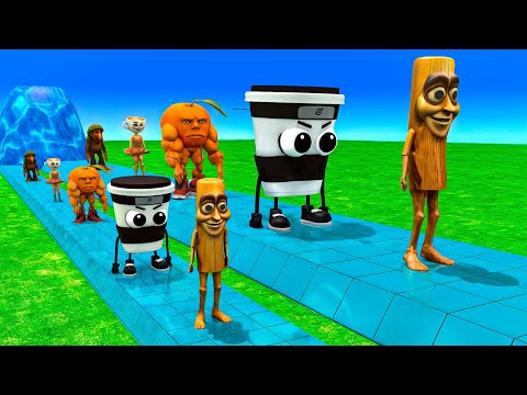 Long Slide Game With Cow Elephant Gorilla Hippopotamus Tiger 3d Animal Game Funny 3d Animals
