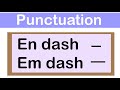 Understanding En Dashes and Em Dashes