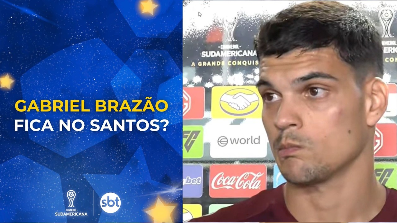 Gabriel Brazão fala sobre possível saída do Santos em entrevista ao SBT