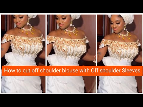 How To Cut Off shoulder blouse with Off shoulder Sleeves