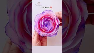 DIY Rose with tissue  paper #diy #craft #art