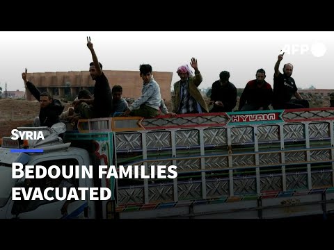 Syrian authorities evacuate Bedouin families from Sweida city | AFP