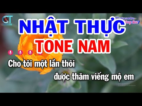 Karaoke Nhật Thực Tone Nam ( Em ) Nhạc Sống Mới | Karaoke Đồng Sen