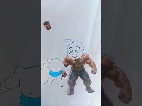 Hulk 🩵 Raju funny clip 🤣🤣😍 #motupatlufun #littlesingham #america  #brazil #art