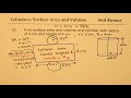 Surface Area and Volume of Cylinders