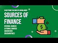 Sources of Finance for Businesses