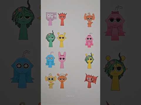 Sprunki Parents and Children Phase 4 Line Puzzle #shorts #sprunki #viralvideo