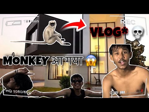 Monkey आ गया ! 😱 | harry vlogs 💀 2024 | part 3 vlog farm house 💀😂