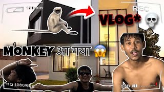 Monkey आ गया ! 😱 | harry vlogs 💀 2024 | part 3 vlog farm house 💀😂
