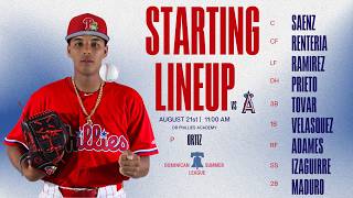 DSL PHILLIES vs DSL ANGELS | 8/21  @ 11:00 AM