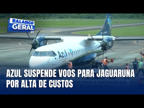 Azul suspende voos para Jaguaruna devido à baixa demanda