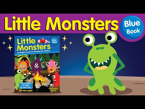 Little Monsters: Unit 4 Blue Book | English Lesson for Kindergarten Children | Fun Kids English