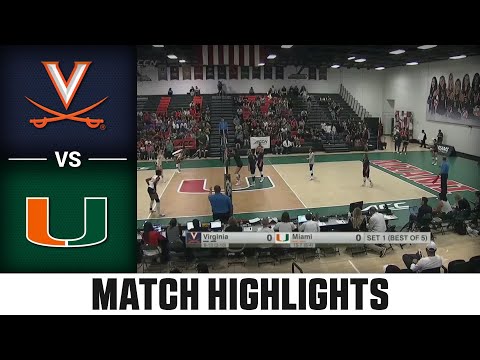 Virginia vs. Miami ACC Volleyball Highlights (2023)