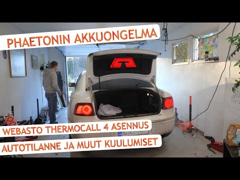 Phaeton talvikuntoon (taas) - Akku sökö, Webasto GSM modulin asennus, Alfa romeo myyty jne.