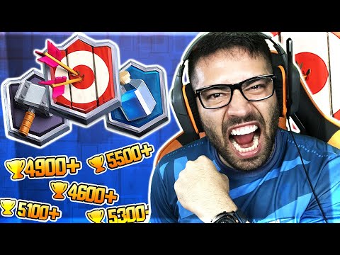 A VOLTA DO CLASH ROYALE JÁ NO PUSH RUMO AOS 5500 TROFÉUS NO CLASH ROYALE!!!