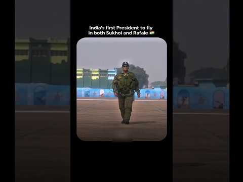 India's first president to fly in both Sukhoi and rafael 🔥 #shortsfeed #rafale #droupadimurmu