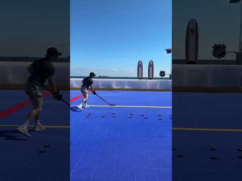 I tried the NHL Skills Competition 🏄‍♂️ #NHLAllStar #pavelbarber