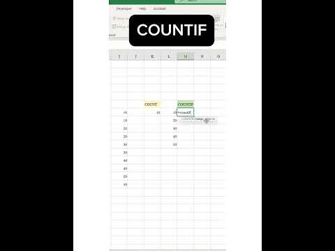 COUNTVSCOUNTIF😉😉exceltechexceltipsexcelexcelworldexceltricks