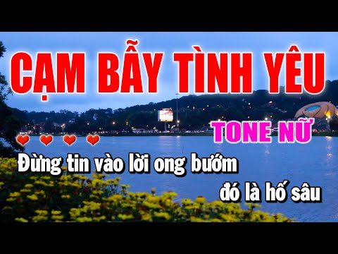 Cạm Bẫy Tình Yêu Karaoke Tone Nữ Nhạc Trẻ 8x 9x | Làng Hoa