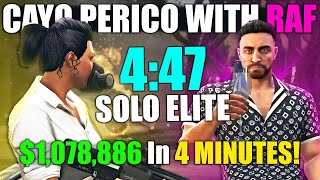 Speedrunning Cayo Perico Heist But Pavel Replaced By Raf, $1,078,886 In 4 Minutes! Solo, Elite