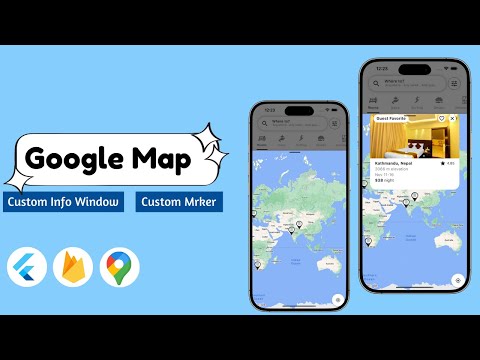 Flutter Google Maps with Custom Markers & Info Windows