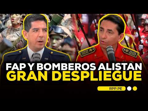 ¡Todo listo para desfilar! Bomberos y la Fuerza Aérea del Perú serán parte de la Gran Parada Militar