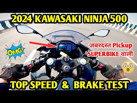 2024 Kawasaki Ninja 500 Top Speed Test | 0-60 & 0 to 100 Top Speed Brake Test | JD Vlogs Delhi