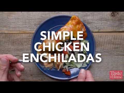 Simple Chicken Enchiladas