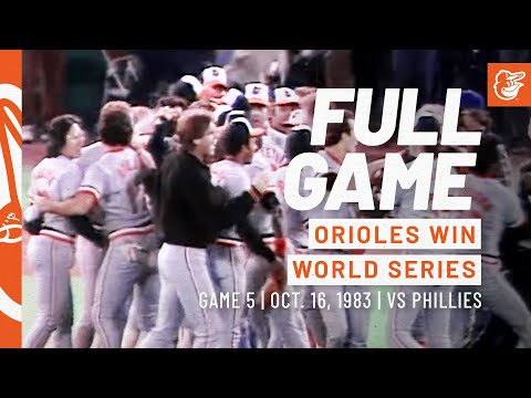 1983 World Series Game 5 - O's Become Champions | Orioles vs. Phillies: FULL Game video clip