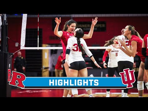 Rutgers at Indiana | Highlights | Big Ten Volleyball | Nov. 10, 2023