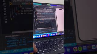 Row Widget Flutter + MacBook air M4 + ai #shorts #macbook #m5 #opencode #programming #tutorial