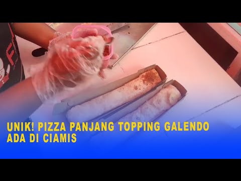 UNIK! PIZZA PANJANG TOPPING GALENDO ADA DI CIAMIS