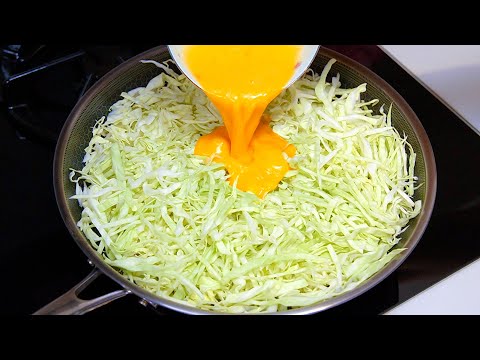 I cook this cabbage with eggs for breakfast almost every day! TOP 2 Cabbage Recipes!