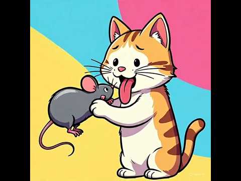 Billi Chuhe😂Chuhe Ko Nipta Diya #billionaire #shorts #cartoon #dailyvlog