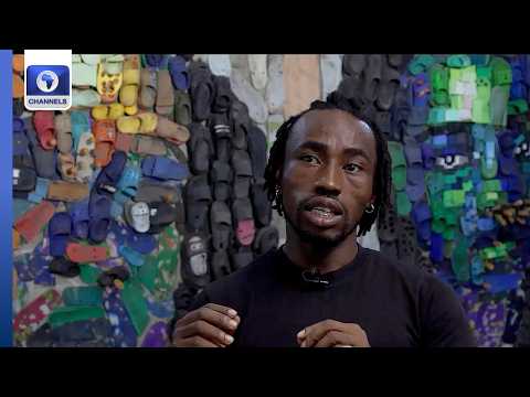 Nigerian Artist Turns Discarded Flip-Flops To Arts