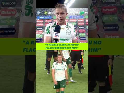 BRUNO FUCHS FALA SOBRE O GOL ANULADO DO PALMEIRAS CONTRA O REMO NOS ACRÉSCIMOS | #shorts | ge.globo