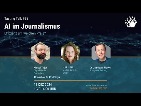 AI im Journalismus: Effizienz um welchen Preis? // Tasting Talk 38