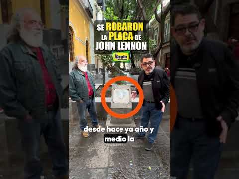 HELP! Se robaron la placa del Callejón John Lennon en Puebla @pepechedrauimx ​⁠