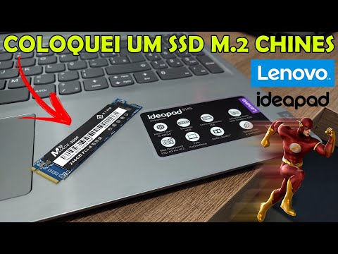 (PORTUGUESE) Como deixar o Notebook Lenovo Ideapad S145 muito rápido - SSD M.2 Chines