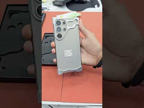 Samsung S24Ultra ￼ Metal BackCover With Camera Protection Lens Pure Stainless Steel Natural Titanium