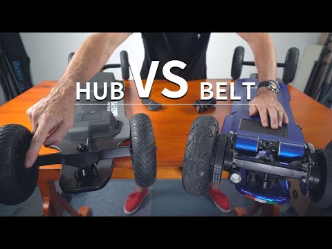 Hub Motors Versus a Belt Driven System on Sandy terrain Backfire Ranger X2 Electric skateboard
