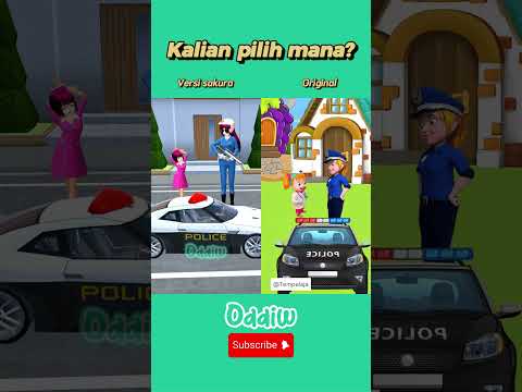 Mau ikut patroli bersama ibu polisi || Versi sakura dan original