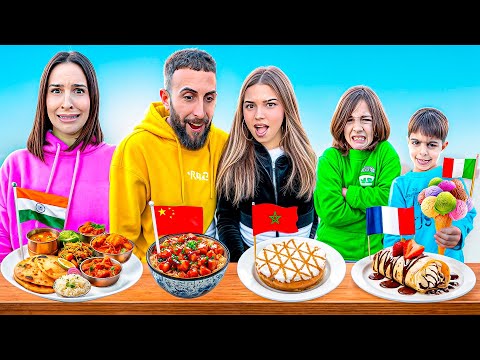 24 HORAS COMIENDO COMIDA EXTRANJERA | Familia Amiguindy
