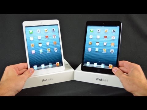 (ENGLISH) Apple iPad mini (White vs Black): Unboxing & Demo
