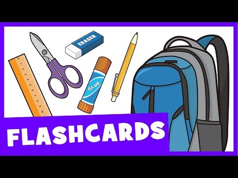 Learn School Supplies | Talking Flashcards - YouTube