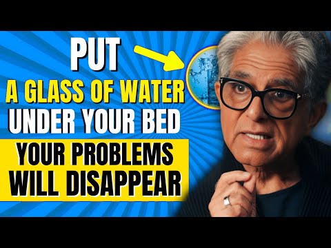 Put a glass of water under your bed before going to sleep and watch what happens!